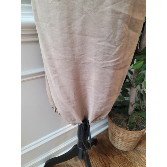 Zara Basic Hoodie Dress Womens Small Beige Black Short Sleeve Casual Streetwear - Picture 9 of 14